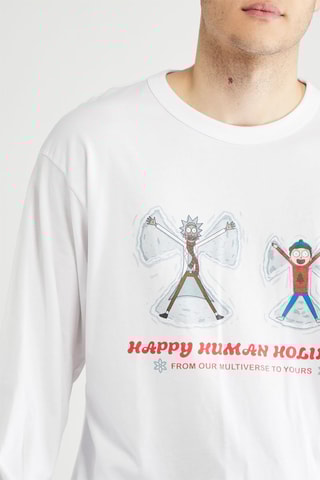 Pijama Rick e Morty - Branco e verde