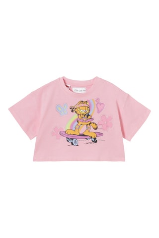 T-shirt Garfield Garfield e Amigos Rosa