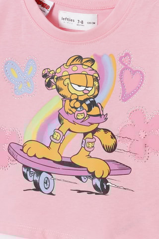 T-shirt Garfield Garfield e Amigos Rosa