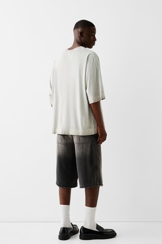 T-shirt oversize - Cinzento