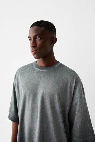 T-shirt oversize - Cinzento