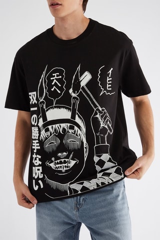 T-shirt oversize - Preto