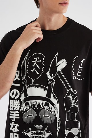 T-shirt oversize - Preto