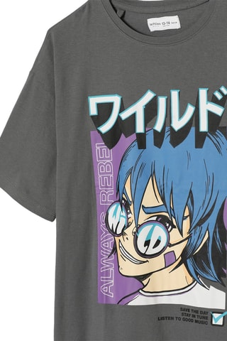 T-shirt Cinzento e preto