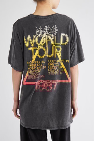 T-shirt oversize Hysteria - Preto