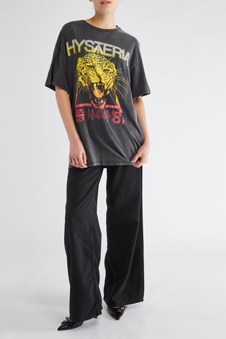 T-shirt oversize Hysteria - Preto