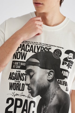T-shirt Tupac - Branco