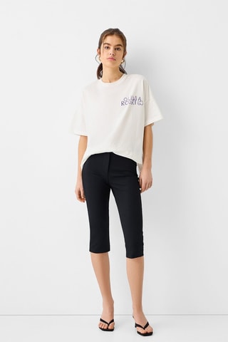 T-shirt oversize Olivia Rodrigo - Esbranquiçado
