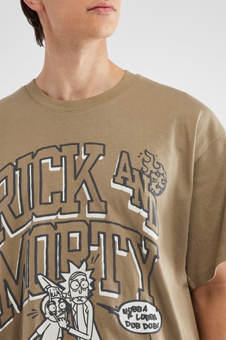T-shirt Rick e Morty - Caqui