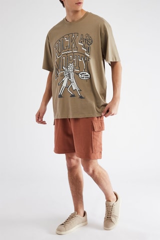 T-shirt Rick e Morty - Caqui