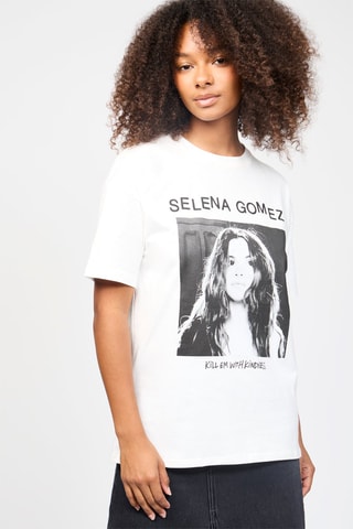 T-shirt Selena Gomez - Blanc