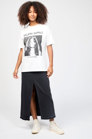 T-shirt Selena Gomez - Blanc
