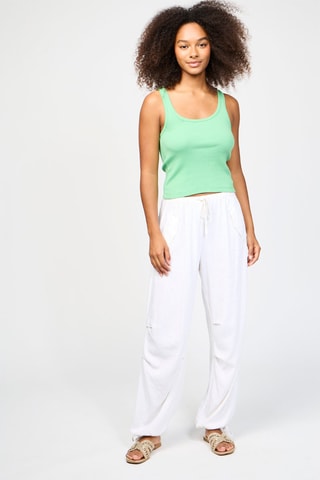 Camisola de alças - Verde-claro