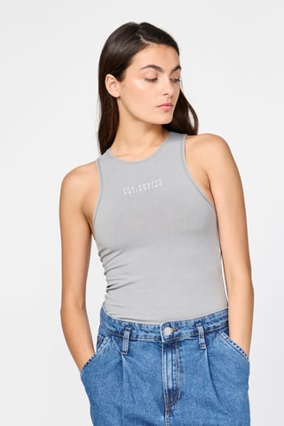 Camisola de alças - Cinzento