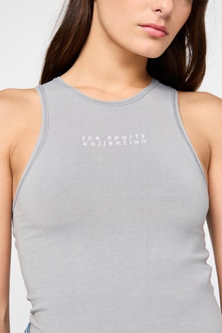 Camisola de alças - Cinzento