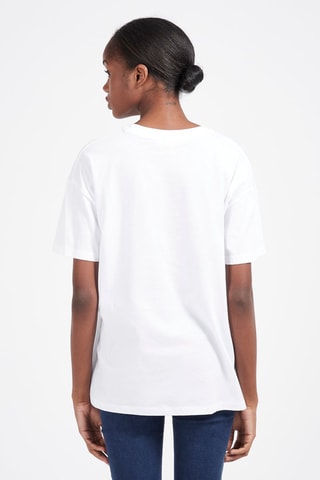 T-shirt Smiley Orange Branco