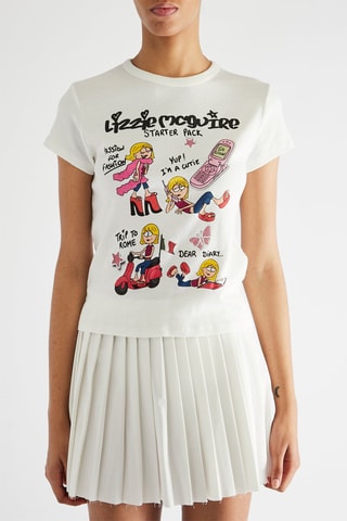 T-shirt Lizzie McGuire Starter pack - Branco