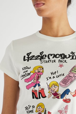 T-shirt Lizzie McGuire Starter pack - Branco