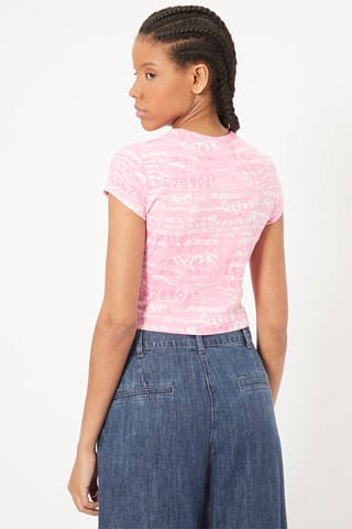 T-shirt cropped Rosa