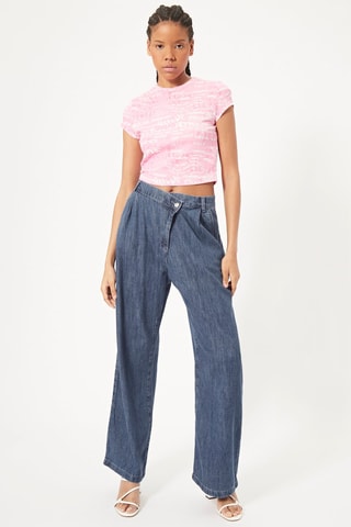 T-shirt cropped Rosa