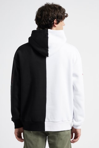 Sweat com capuz Coca-Cola Branco e preto