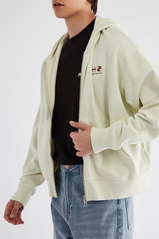 Sweat com capuz - Cinzento