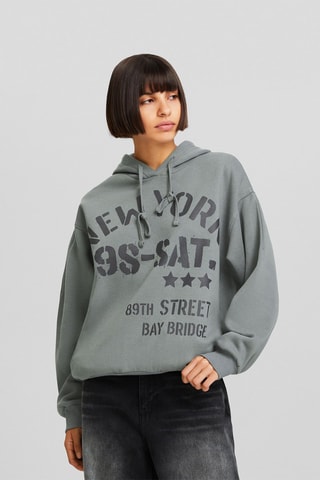 Sweat à capuche - Kaki