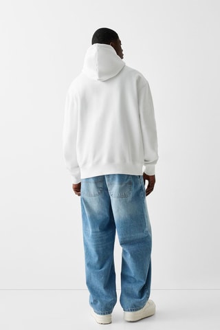 Sweat com capuz - Branco