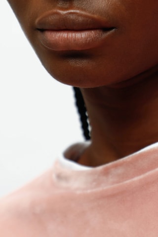 Sweat em veludo - Rosa-maquilhagem