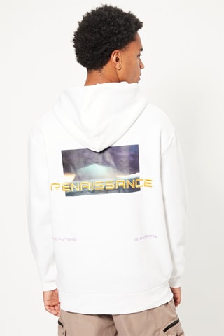 Sweat com capuz - Branco