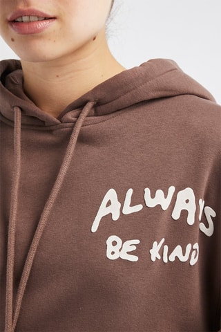 Sweat à capuche - Marron
