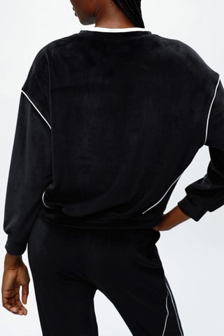 Sweat em veludo - Preto