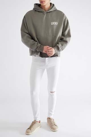 Sweat com capuz - Cinzento