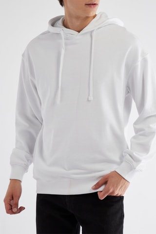 Sweat com capuz - Branco