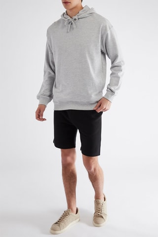 Sweat com capuz - Cinzento