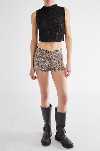 Short - Beige et noir