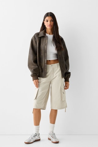 Bermuda oversize - Beige
