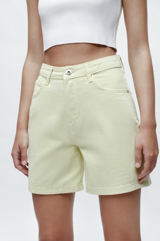 Short en jean Como Jaune