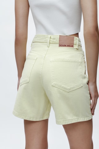 Short en jean Como Jaune