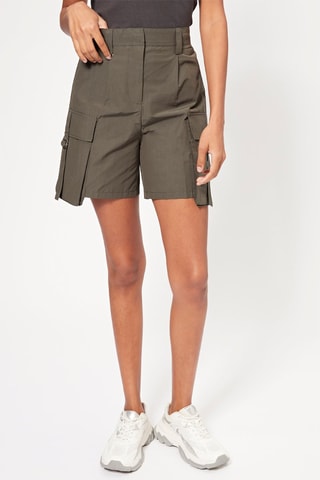 Bermudas de cintura alta - Antracite