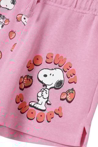 Calções Snoopy e os Peanuts Rosa