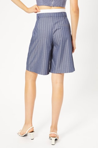 Bermuda taille haute - Bleu marine