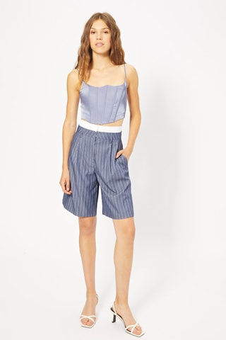 Bermuda taille haute - Bleu marine