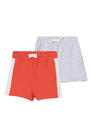 2 bermudas Coral e cinzento mesclado