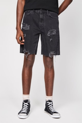 Bermudas straight de ganga - Preto