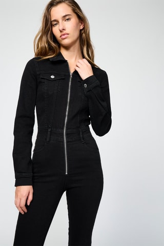 Combinaison en jean - Noir
