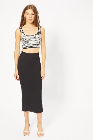 Saia midi - Preto