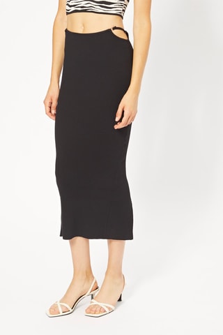 Saia midi - Preto