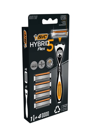 Rasoir pour homme Hybrid 5 Flex + 4 recharges - 5 lames