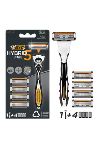 Rasoir pour homme Hybrid 5 Flex + 4 recharges - 5 lames